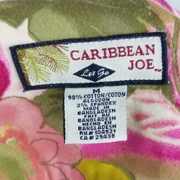 Caribbean Joe jacket size M pink green white - Picture 7 of 8